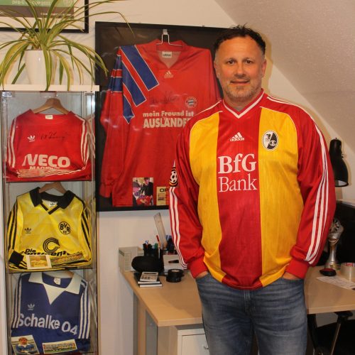 In den Farben Badens beim FC Bayern